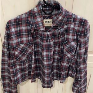 Plaid Cropped shirt